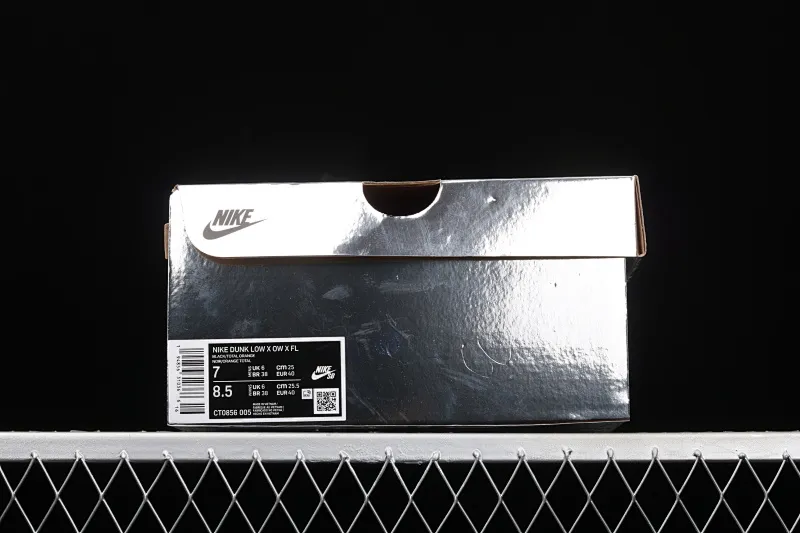 All Categories Nk SB Dunk Series Nk SB Dunk Low Low-top sneakers OF x Futura x Nike Dunk Low "Black Orange" Three-party joint black orange deconstruction Nike sneakers CT0856-005 X